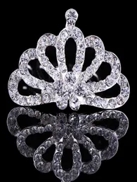 2021 Parlak Rhinestone Saç Klipli Küçük Kızlar Diadem Crown Tiara Çocuklar Süsler İçin Kafa Takı Aksesuarları Bebek Saç Pilini2911905