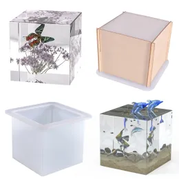 Equipments Cube Numune Masa Masa Süsleri Epoksi Reçine Kalıp El Yapımı Ev Dekorasyon Silikon Kalıp DIY Crafts Sabun Mum Alçı Döküm