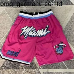 New 24ss Mens Pants Designer Embroidered Miami Heat Football Basketball Shorts fashion brand Justdon Wade Same Five Point Loose mens shorts