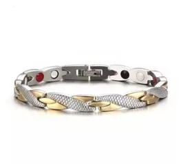 Yunjin Drago Modello Bracciale Terapia Magnetica Men039s Acciaio al titanio Sier Women039s Gioielli 7mm di larghezza8088976