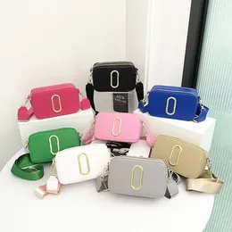 Popular Luxury Designer Handbag Solid Color Versatile Crossbody Camera Bag Womens Contrast Color Crossbody Single Shoulder Bag Adjustable Shoulder Strap