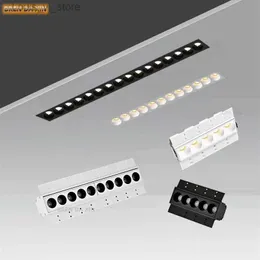 Downlights Dimmbares LED-Downlight Spot 10W20W30W Gitter COB Deckenlinie Ohne Haupthaushaltslampe YQ240226