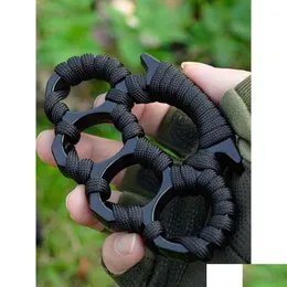 Brass Knuckles Tiger Hand Brace Four Finger Set Legal Self-Defense Equipment Ring Fist Clasp Wolf Artifact 3665 Drop Delivery Sports Dh0Ex