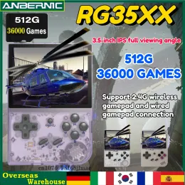 Spieler NEUE 512G ANBERNIC RG35XX Tragbare Taschen-Retro-Handspielkonsole 3,5-Zoll-IPS-Bildschirm ARM CortexA9 Linux-System 36000 Spiele