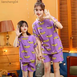 Familjsmatchande kläder Matchande Look Family Outfits Summer Parent-Child Sleepwear Pyjamas Mor och dotter natt Pajama Set Family Matching Clothing Clothing