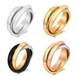 Cluster Rings DARHSEN Brand Unisex Classic Silver Gold Color Stainless Steel Women Men Fashion Jewelry Size 4 5 6 7 8 9 10 11 12