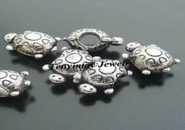 Antique Tortoise Shape Alloy Big Hole Beads Whole 100pcs018505113