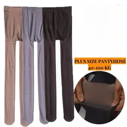 Meias femininas 2024 primavera outono plus size sexy meia-calça meia calça falsa meias efeito de pele fina translúcida collants leggings