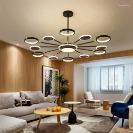 Pendant Lamps Light Luxury Lamp Modern Led Chandelier With Remote Control Home Decoration For Living Dining Room Bedroom Restaurant