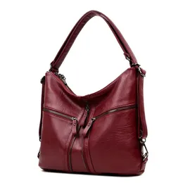 3 In 1 Multifunctional Backpack Women Soft Leather Backpack Female Travel Shoulder Bag Convertable Hand Bags Sac A Dos Femme J1905290V