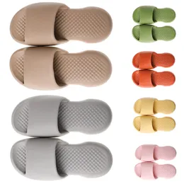 Populära designer tofflor skor sommar och höst andas smidiga rosa gula khaki orange gröna hotell stränder gai andra platser tofflor storlek 36-45