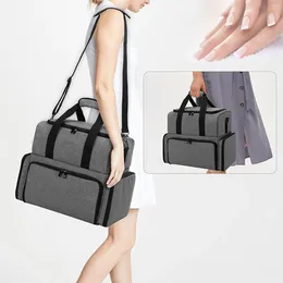 Storage Bags Nail Polish Organizer With Adjustable Strap Portable Holder