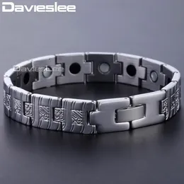 Link Chain Davieslee Watch Band Bracelet Mens Womens Wristband Bangle Link Stainless Steel Gold Silver Color 12mm DKBM145289q