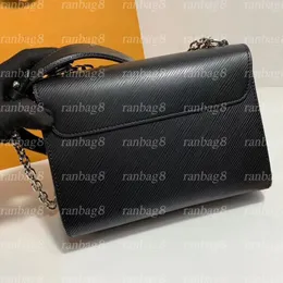 High Quality Women's Black Bag Black Genuine Leather Handbags designer chain shoulder bags crossbody messenger bags med276G