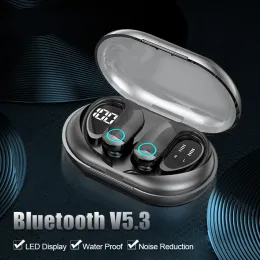 Headphones 2022 New TWS Bluetooth Wireless Headphones Ear Hook Earbuds Sports Waterproof Noise Cancelling Gaming Headset with Microphone