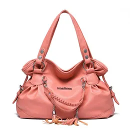 حقائب اليد HBP تحافظ على النساء حقائب الأزياء أكياس الكتف السيدات حقيبة اليد محفظة بو الجلود الإناث بولسو اللون الوردي 257 م