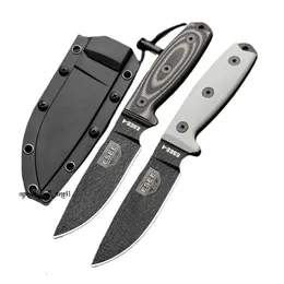 Top Quality ESEE-4POD Rowen Survival Straight Knife 1095 High Carbon Steel Black Blade Full Tang G10 Handle Fixed Blade Knives 2 Colors Available 828