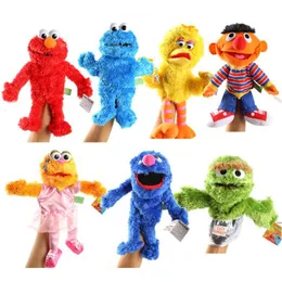 Fantoches originais grande gergelim stree mão fantoche bonito elmo cookiemonster rua macio p brinquedo netas boneca boa qualidade entrega gota brinquedos dhohi