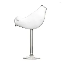 Wine Glasses Bird-shaped Cocktail Transparent Lead-free High Shed Cute Glass Goblet Whiskey Beer Drinking Cup