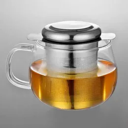 Filtro per tè a maglia fine Coperchio Filtri per caffè Infusori per tè riutilizzabili in acciaio inossidabile