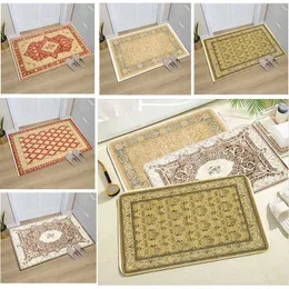 Badmattor Style Doormat Mattor Vintage Oriental Traditionell mattmatta Bohemian Bath Kitchen Garden Anti-halk liten matta