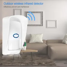 検出器433MHz Huisdier IMMUUN屋外ウォーターディッチテイズDraadloze PIR Sensor Infrarood Begegingsmelder Voor Antipet Home Security Alarm Systee