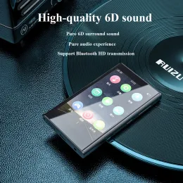 플레이어 Ruizu H10 Metal MP3 Player BT 5.0 3.8 인치 터치 스크린 16G/32G 음악 플레이어 라디오 녹음 전자 책 비디오와 함께 내장 스피커