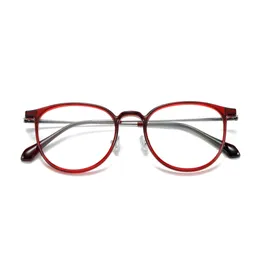 Optiska glasögon för män Kvinnor Retro Designer 5005 TR90 Fashion Sheet Glasses Titanium Frame Detaljerad elasticitet Oval Style Anti-Blue Light Lens Plate with Box