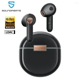 Soundpeats air4 lite bluetooth 5.3 fone de ouvido sem fio hi-res áudio ai chamada redução de ruído eearbuds suporte conexão multiponto