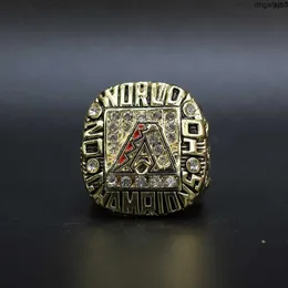 Projektant Pamięci Ring Band Rings 2001 MLB Arizona Snake Champion Ring Fan Fan Prezent 3WCW
