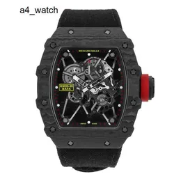 Mens Moissanite Wrist Watch RM Watch Wristwatch RM35-01 Manual 42mm Male RM3501