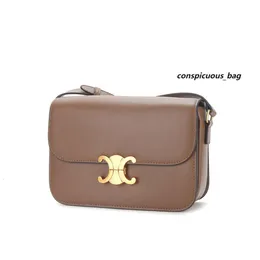 2024 Kvällspåsar Designer Bag Quality Lady Fashion Handbag Triomphes Delicate Cowhide Shoulder Bag