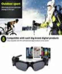 Bezpieczeństwo Inteligentne szklanki Bluetooth V41 Sunglass 4 Kolory Sun Glass Sport Słuchawka Mp3 Player Telefon Bezprzewodowy słuchawki EyeSes1605328
