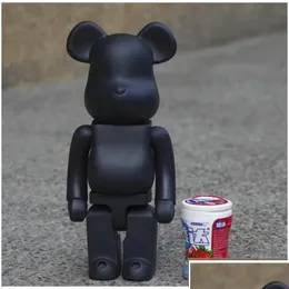 Movie Games 28Cm 400% The Bearbrick Pvc Evade Glue Black Bear And White Figures Toy For Collectors Art Work Model Drop Delivery To Dhwcx