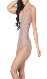 Sexy Shapewear Postpartum Breastfeeding Waist Trainer Upper And Lower Zipper Solid Color Firm Thin Broadcloth Bodysuit 2201158707604