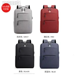 Projektant Lululemens Bag luluemon plecak męski prosty podróż wypoczynek plecak Women Simple Business 14 -Call Laptop Bag