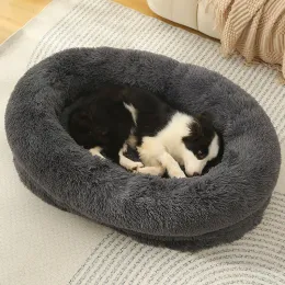 Mats Washable Memory Foam Dog Mattress Fluffy Long Plush pet Mat with Removable Cover Waterproof cat Dog Sofa Bed cama para perros