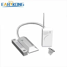 Detector New Earykong 433MHz Wireless Metal Door Sensor Door Magnet Alarm Outdoor Waterproof For Home Burglar Alarm System