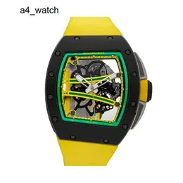 Excting relógio de pulso elegância relógios de pulso RM Watch RM61-01 RM61-01 Yohan Blake Manuell Keramik Herren Armbanduhr CA-TZP