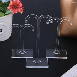 Jewelry Pouches 3pcs Display Rack Sprout Transparent Earring Stand Holder