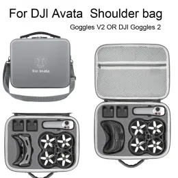 إكسسوارات حقيبة الكتف لـ DJI Avata Pu Casing Case Drone Portable Leval for DJI FPV Flight Goggles V2/Goggles 2 حقيبة تخزين ملحق