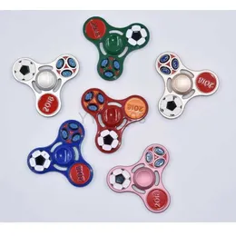 Finger Toys Collection 2018 Classic Football Hand Spinners Metal Fidget Spinner For Autism EDC and ADHD Anti Stress Toy for Child Adult yq240227