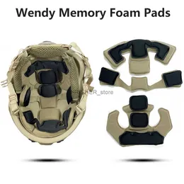 Capacetes táticos espuma de memória almofada tática substituição almofadas de capacete de airsoft almofada acessórios tapete de proteção para ach mich equipe wendy capacetesl2402