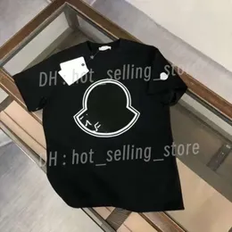 Monclear T Shirt Erkek Ceket Gömlek Tasarımcısı T-Shirt Moda Monc T Shirt Klasik Mürettebat Boyun Giyim Giyim Lüks Kısa Monclair Ceket 46