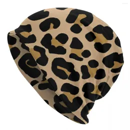 Berets Classic Cheetah Print Beanie Hats Spotted Leopard Skullies Beanies Gym Warm Soft Men Women Unisex Caps Winter Cool Bonnet