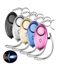 130dB Sound Loud Egg Shape Self Defense Personal Alarm Girl Women Security Protect Alert Personlig säkerhet Skruka nyckelring Alarm7812971