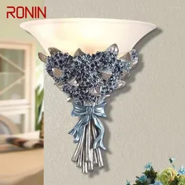 Wall Lamp RONIN Contemporary Sconce LED Vintage Creative Resin Flower Lights For Home Living Room Bedroom Decor