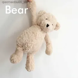 Плюшевые куклы 40 см мягкая пушистая кукла-медведь подарок на день рождения подходит для детей милый медведь милый внешний вид плюшевая игрушка для сна Q240227