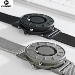 2018 New Style Watch Men Eutour Magnetic Ball Show Innovate Wristwatches Mens Nylon Strap Quartz Watch Fashion Erkek Kol Saati J199504424