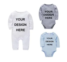 Footies kavkas anpassade spädbarn baby bodysuits vit svart född unisex jumpsuit onesie bokstäver posen tryckt småbarn jul9663618